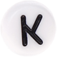 Perline in plastica con lettere a scelta : K